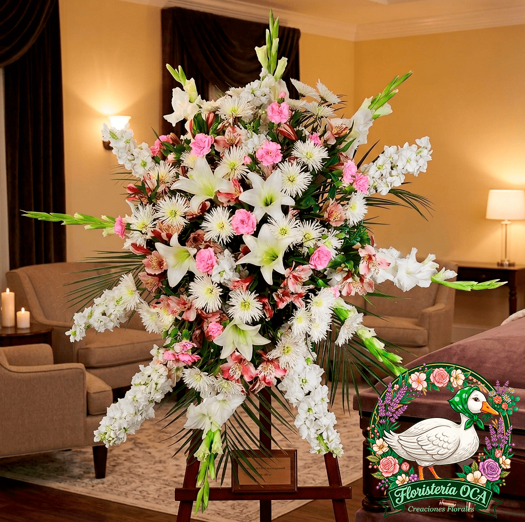 Lágrima con Gladiolos y Flores
