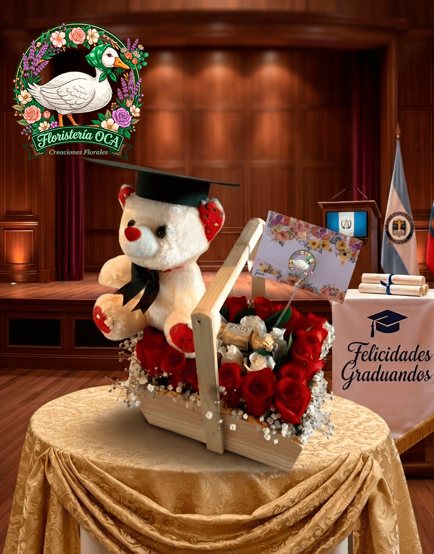 Caja de Rosas para Graduación
